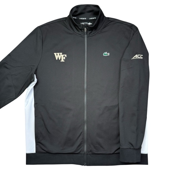 Lacoste Wake Forest TEAM ISSUED Tennis/ Golf Demon Deacons Full Zip Jacket XL
